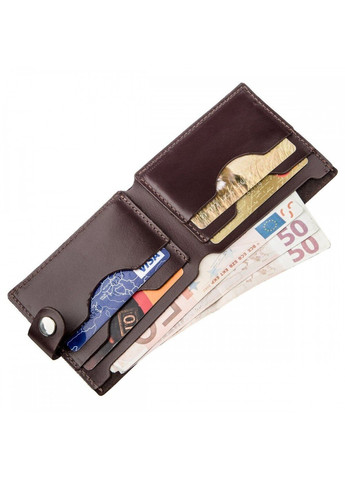 Чоловічий гаманець зі шкіри 16214 Коричневий Shvigel (262523384)
