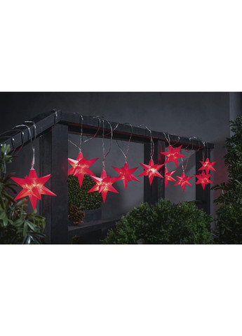 Світлодіодна гірлянда 3d зірки 10 шт новорічний декор Livarno home (270830332)