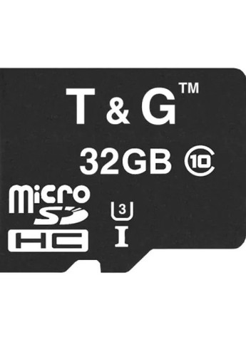 Карта пам'яті 32 Гб MicroSD (максимальна швидкість 104Мб/с, швидкісна) - Чорний T&G (258925330)