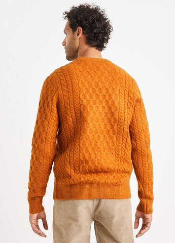 Оранжевый свитер Celio