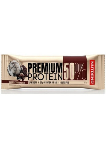 Premium Protein Bar 50% 50 g Cookies Cream Nutrend (274538845)