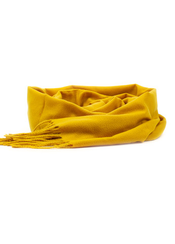 Жіночий однотонний шарф з бахромою, гірчичний Corze gs-102 (269449227)