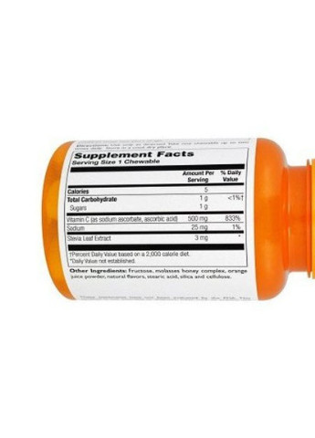 C 500 mg 60 Chewables Natural Orange Flavor Thompson (256721256)