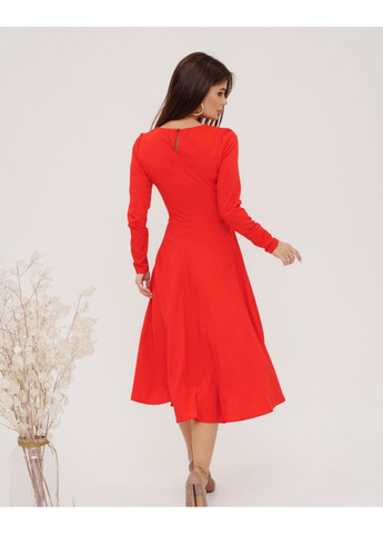 Червона повсякденний сукня 13534a червоний ISSA PLUS