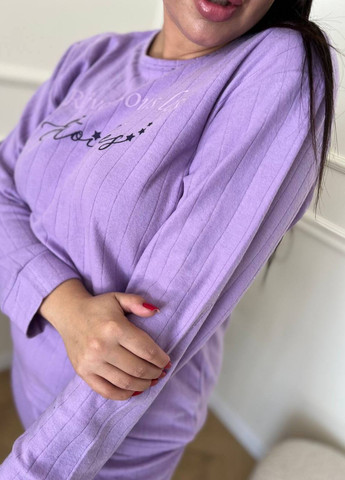 Фіолетова тепла піжама No Brand