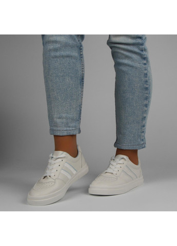 Белые демисезонные женские кроссовки 198017 Renzoni