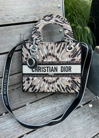 Маленька сумочка з лого Dior Lady D-Lite Vakko (260796644)
