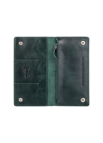 Шкіряний гаманець WP-05 Crystal Green Buta Art Зелений Hi Art (268371598)