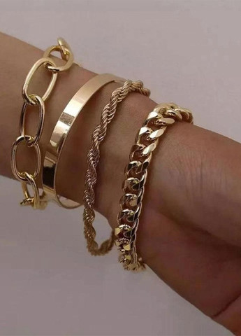 Набор браслетов, цепочек с золотым покрытием Cindylove (258244426)