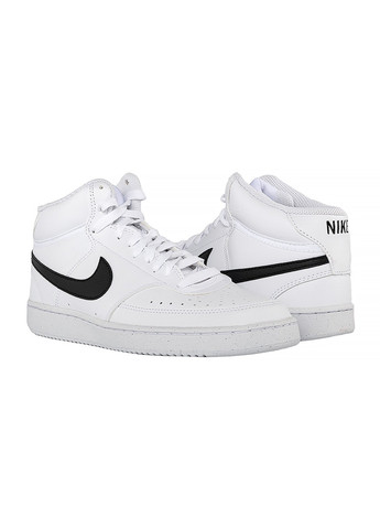 Белые демисезонные кроссовки court vision mid nn Nike