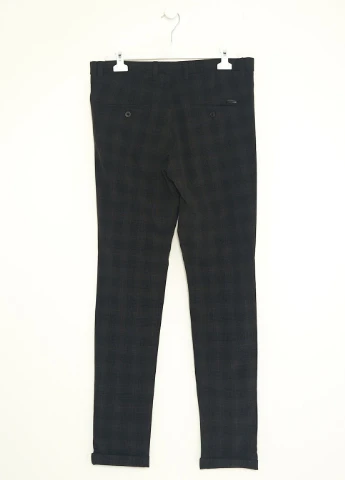 Брюки демісезон,сірий в кольорову смужку, JACK&JONES (260594478)