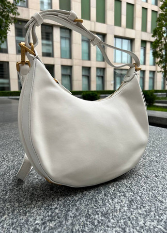 Трендова сумочка з лого Fendi Hobo (white) Vakko (260474446)
