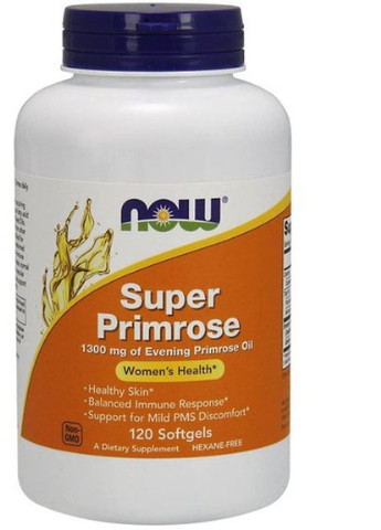 Super Primrose 1300 mg 120 Softgels Now Foods (256720522)