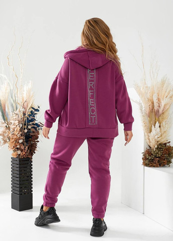 Теплый женский костюм на флисе цвет пурпурный р.48/50 448157 New Trend (274531940)