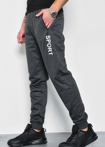 Спортивні штани чоловічі темно-сірого кольору Let's Shop (277609055)