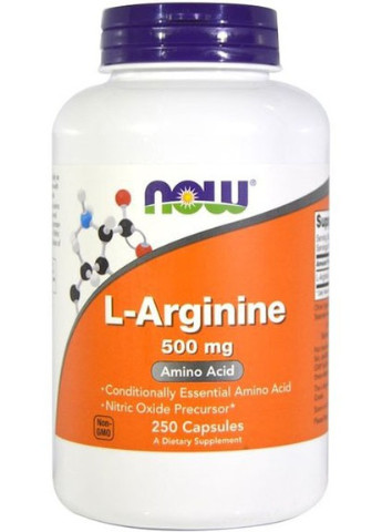 L-Arginine 500 mg 250 Caps Now Foods (256720543)
