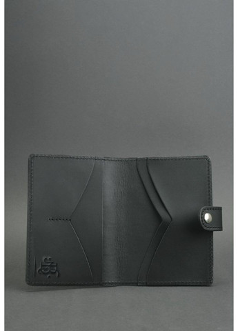 Обложка на паспорт из кожи 3.0 черная BN-OP-3-G BlankNote (263519203)