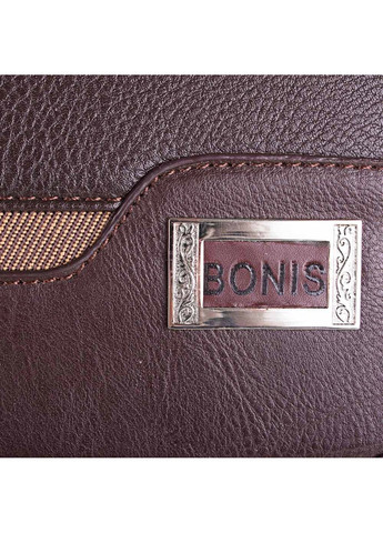 Чоловіча коричнева компактна сумка-почтальонка з якісного шкірозамінника Bonis (263279458)