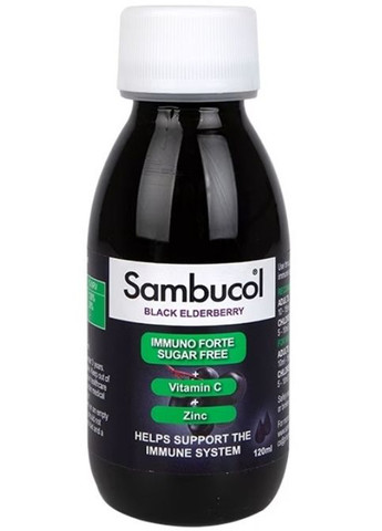 Black Elderberry Immuno Forte Sugar Free 120 ml /12 servings/ Sambucol (260492562)