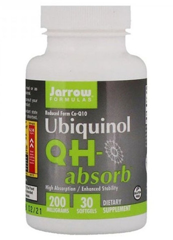 Ubiquinol QH-Absorb 200 mg 30 Softgels Jarrow Formulas (258499022)