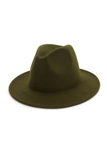 Шляпа унисекс Федора с устойчивыми полями черная No Brand (277161482)