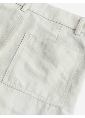 Женские брюки карго из твила Н&М (56553) S Светло-бежевые H&M (272842183)