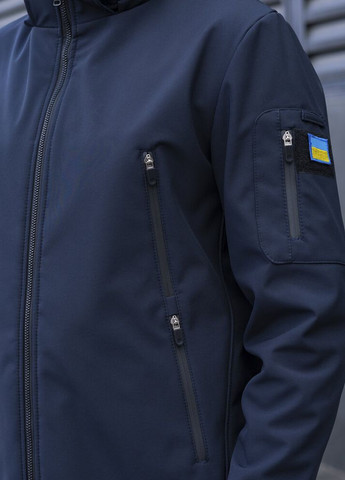 Темно-синяя демисезонная куртка motive нави Pobedov