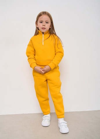Теплий спортивний костюм для дівчинки колір жовтий р.110 444384 New Trend (266901791)