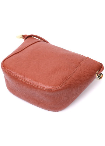 Невелика сумка жіноча через плече з натуральної шкіри 22300 Коричнева Vintage (276457561)