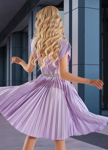 Фиолетовое сукнi норма сукня у складку пліссе (4889) Lemanta