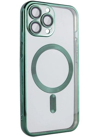Хромовый чехол TPU Chrome Magnetic с защитой камеры для Apple iPhone 14 Pro (6.1") с MagSafe Green No Brand (278643220)