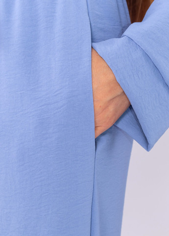 Жіночий костюм з креп жатки сорочка та штани Синій Maybel (258818692)