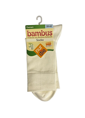 Женские носки высокие бамбуковые р.39-42 Белый () Nur Die 496842 (277962656)