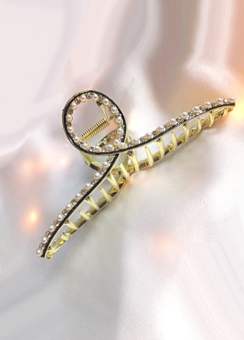 Заколка краб для волос "Gala top", светло-золотистый, 11,5 см Анна Ясеницька (264835925)