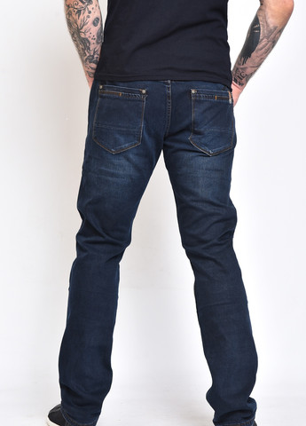 Темно-синие джинсовые демисезонные брюки Let's Shop