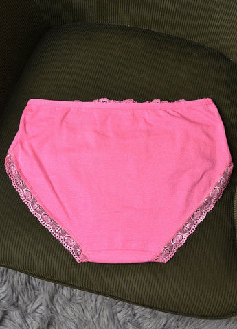 Труси жіночі напівбатального рожевого кольору Let's Shop (277228596)