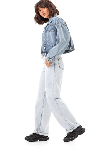 Белые демисезонные куртка джинсовая синяя варка (5038) Emass