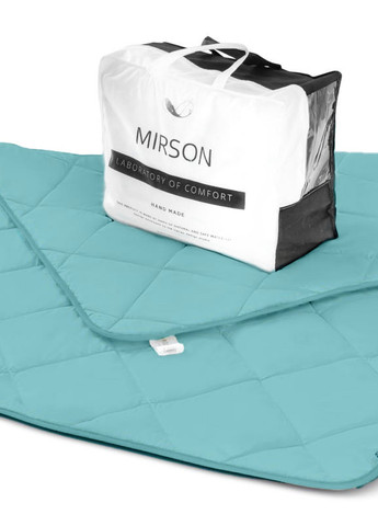 Одеяло шерстяное №1640 Eco Light Blue Всесезонное 172х205 (2200002653190) Mirson (258823491)