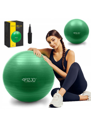 Мяч для фитнеса (фитбол) 75 см Anti-Burst 4FJ0029 Green 4FIZJO (259567472)