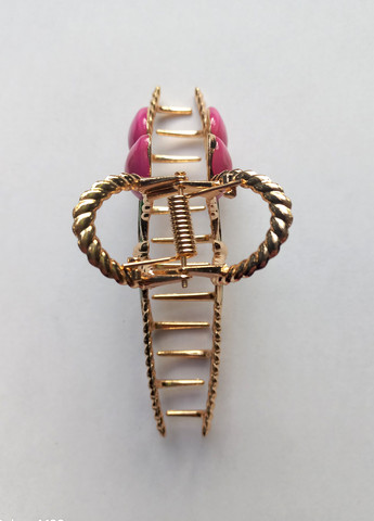 Заколка краб для волосся "Flower cities", золотистий, рожевий Анна Ясеницька (264078068)