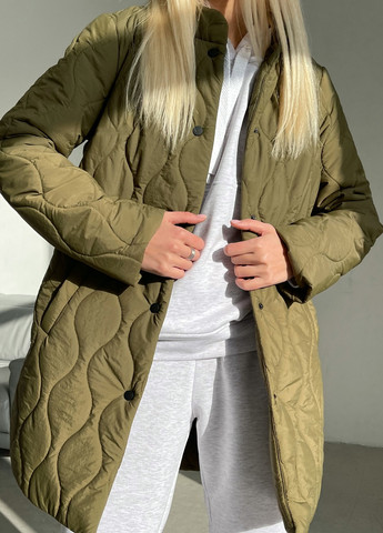 Оливковая (хаки) демисезонная куртка Nenka