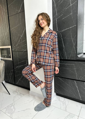 Комбінована всесезон стильна жіноча піжама-костюм Vakko