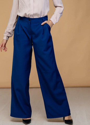 Синие кэжуал демисезонные брюки Azuri