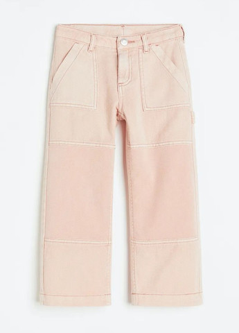 Штани джинси для дівчинки 9326 140 см Пудровий 70190 H&M (276399993)
