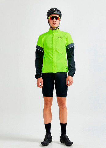 Зеленая демисезонная мужская велокуртка Craft Core Endurance Hydro Jacket