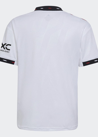 Белый демисезонный спортивный лонгслив adidas с логотипом
