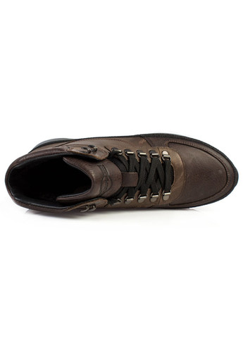Коричневые зимние ботинки мужские бренда 9500897_(2) ModaMilano