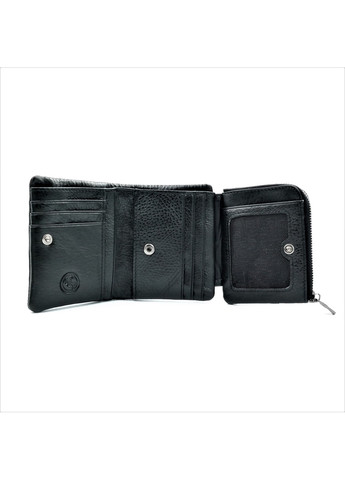 Мужской кожаный кошелек 10 х 8,5 х 3 см Черный wtro-nw-168-17-05 Weatro (272596133)