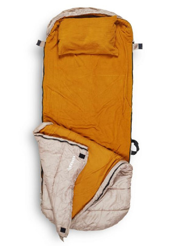 Спальный мешок кокон одеяло плед туристический походный для кемпинга отдыха на природе 200х85 см (475496-Prob) Коричневый Unbranded (268044158)