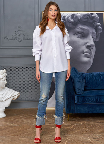 Біла жіноча сорочка Jadone Fashion (277985465)